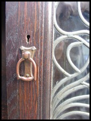 Close-up Cabinet Door Pull.